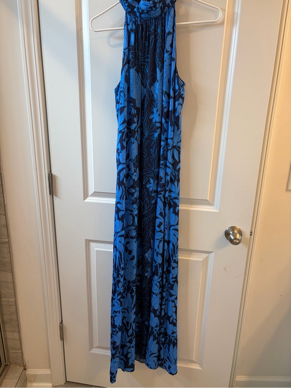NWOT Lilly Pulitzer Blue Floral Halter Dress